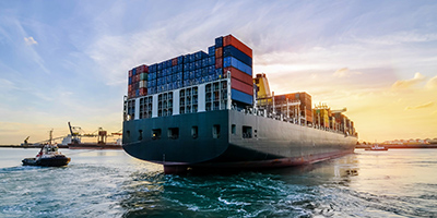 Shipment Processing: Container ship